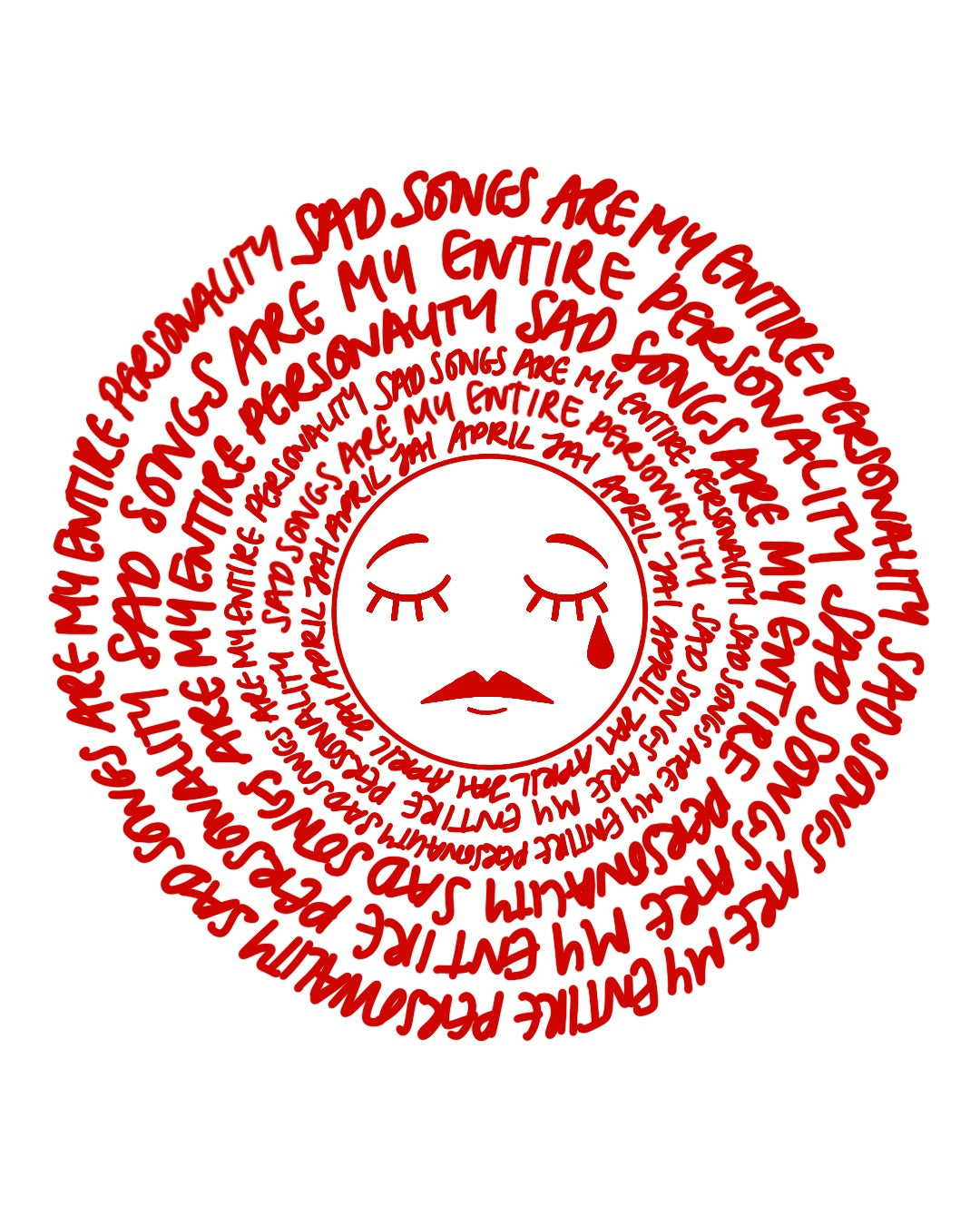 "SAD SONGS" Sticker